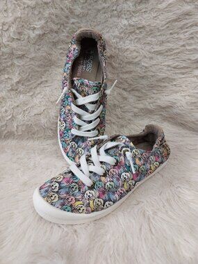 Skechers Women's BOBS Beach Bingo Aloha Doodle Sneaker US 8